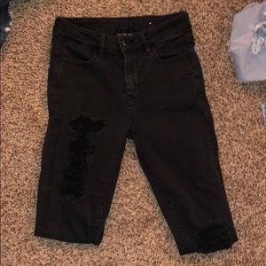 Black American eagle size 4 regular skinny jeans